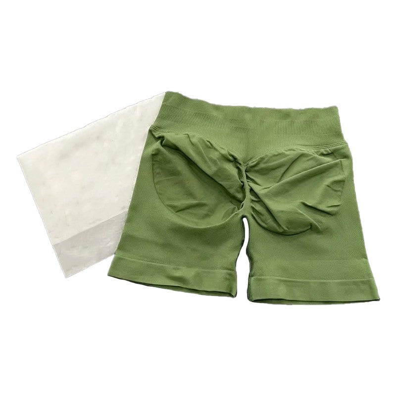 D-logo Impact Shorts Seamless Scrunch Bum Workout Gym Shorts Low Ribbed Waist Band Yoga Short Booty Hight Stretch Running shorts