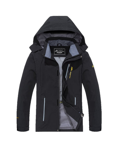 Men's Waterproof Hiking Jacket Large Size Windproof Windbreaker Camping Hunting Running Trekking Fishing Coat Men Outdoor