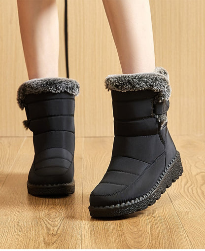 Boots Woman Fashion Winter Boots Women Winter Shoes Women's Snow Boots With Fur Super Warm Footwear Low Heels Middle Botas Mujer