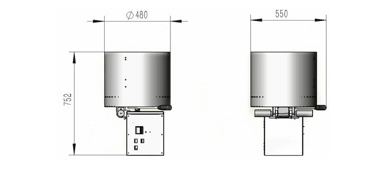 Cinema PopCorn Machine Maker Wrapped Sugar Machine Popcorn Caramelizer Cooker and Coater