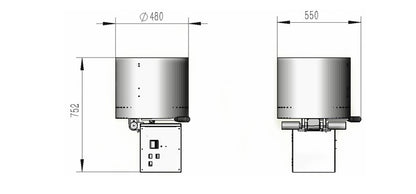 Cinema PopCorn Machine Maker Wrapped Sugar Machine Popcorn Caramelizer Cooker and Coater