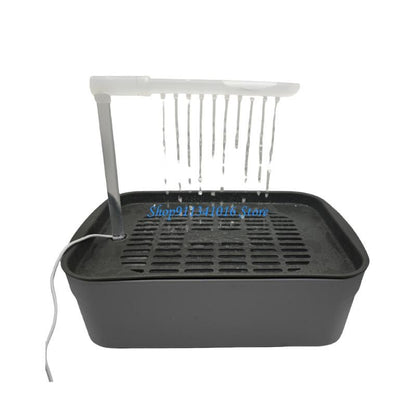 Banhadeira Elétrica para Pássaros 4X7B com Alimentação USB, Bacia de Banho para Papagaios, Para Cuidados de Aves em Casa com Controle Fácil do Fluxo de Água