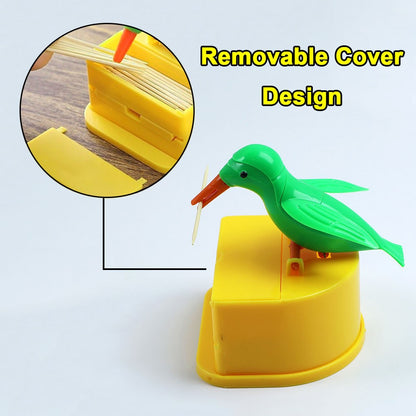 Silicone World Auto Pops-Up Toothpick Box Detachable Toothpick Storage Box Dispenser Home Automatic Push-type Toothpick Holder