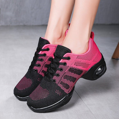 Jazz Dance Shoes For Women's Dance Sneakers Lightweight Breathable Woman Dancing Shoes