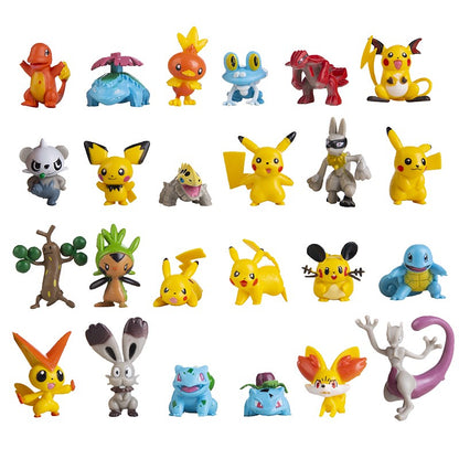 Pokemon Cartoons Anime Figures Toys Snorlax Pikachu Eevee Pocket Monster Figure Doll Model Kids Birthday Gift Bulk Buy Lot