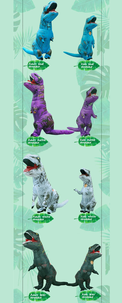 Adult Kids T-Rex Dinosaur Inflatable Costumes Purim Halloween Christmas Mascot Anime Party Cosplay Costume Dress Fancy Suits