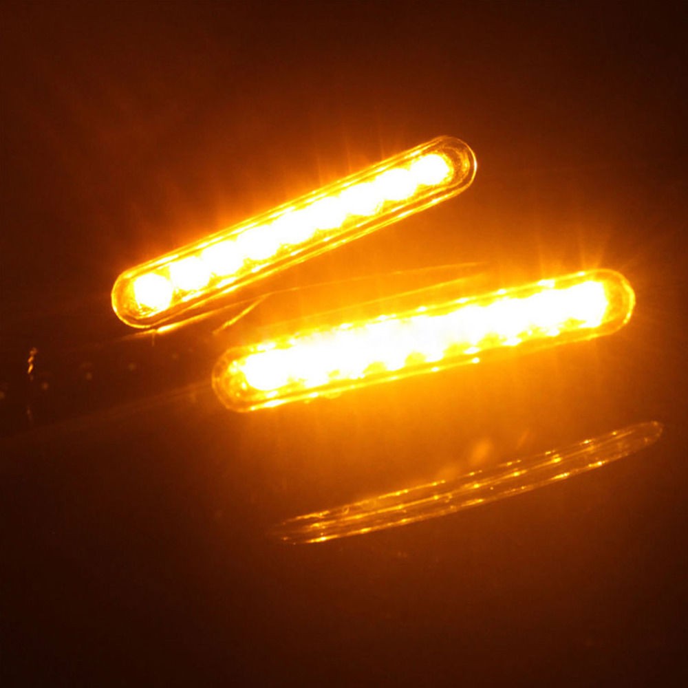 1/2/4pcs LED Motorbike Lampe LED Turn Signal Light Super Bright Amber Flasher Light Universal Motorcycle Turn Signal Indicator