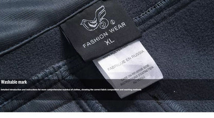 2024 Big Size Waterproof Pants Men Soft Shell Fleece Warm Trousers Male Outdoor Plus Large 9XL 4XL 8XL Work Winter Autumn Black