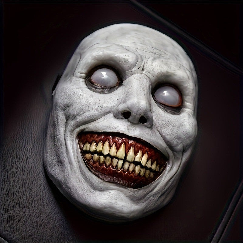 Christmas Zombie Mask - Scary Clown & Demon Dual Face Design, Lightweight Breathable for Cosplay