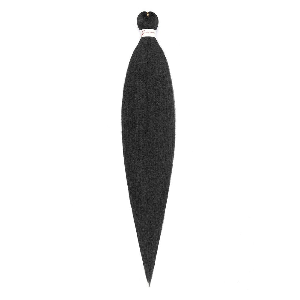 Cabelo Sintético Trançado Pré-esticado Profissional Sem Coceira Fibra Que Sela Em Água Quente 30'' Ombre Textura Yaki Extensões de Cabelo para Trança