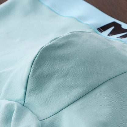 Men's Cotton Panties Breathable Words Print Boxer Shorts And Underpants Bulge Pouch Briefs Trunks Boxer Briefs Underwear Man