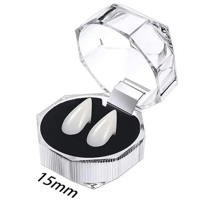 1-5pcs Vampire Teeth Fangs Dentures Props Halloween Costume Props False Teeth Solid Glue Denture Adhesive Halloween Party Decor
