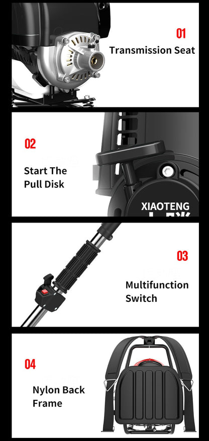 GX35/139F Engine Lawn Mower Four Stroke Backpack Gagoline Weeder Grass Cutter Eradicator garden Tools Hand Gardening Accesorries