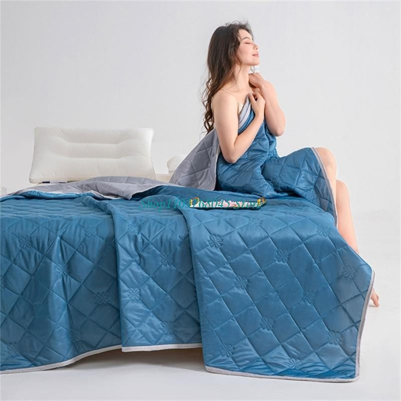 R53F Elegante Cobertor Refrescante Colcha Macia Design Compacto Para Acampamento Férias Na Praia