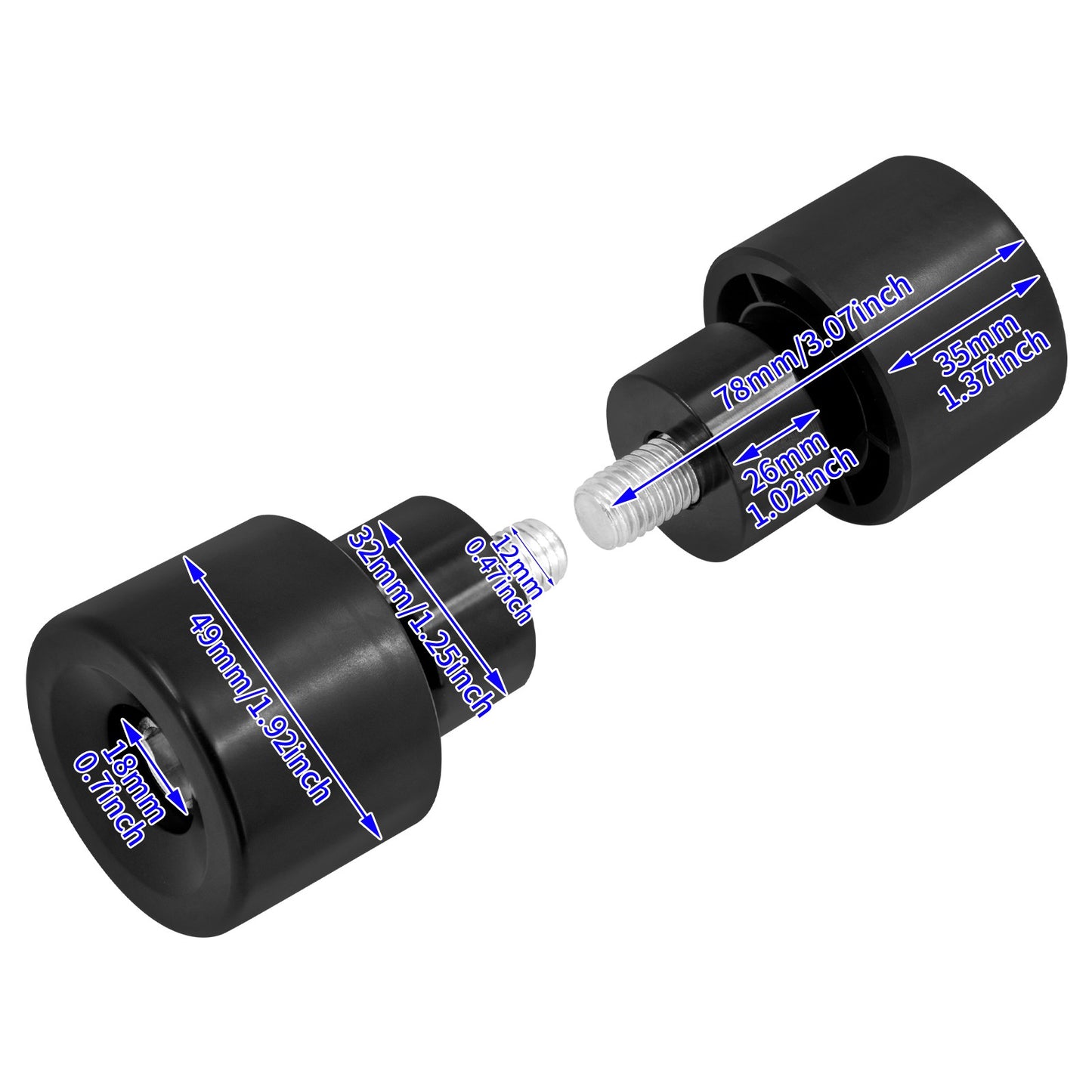 Protetor de motor contra queda M12 para motocicleta, protetor de barra de impacto, preto/azul, para Harley Touring FLHR Softail Dyna Sportster