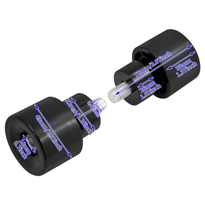 Protetor de motor contra queda M12 para motocicleta, protetor de barra de impacto, preto/azul, para Harley Touring FLHR Softail Dyna Sportster