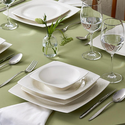 Karaca New Flava 24-Piece Porcelain Dinnerware Set - Elegant Dinner, Pasta, and Side Plates for Six