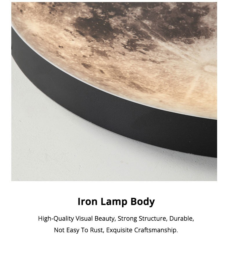 Moon Wall Lamp Living Room Background Wall Ceiling Lamp Art Bedroom Ceiling Lamp Imitating the Moon Surface Decorative Lamp
