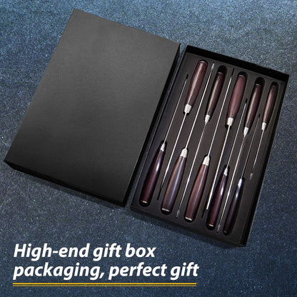 ZENG 10-piece set Damascus Pattern Cooking Cutter Kitchen Knife Chef Knives Meat Cleaver Fruit Vegetable Knife Slicing Knife