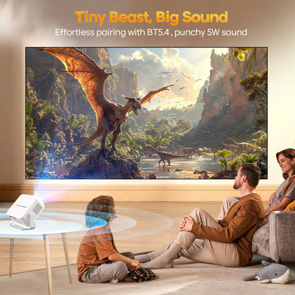 Magcubic Auto Focus Android 14 Portable Projector 8K 400ANSI WiFi 6 Projector Support Full HD 720P Home Outdoor Cinema Max HY300