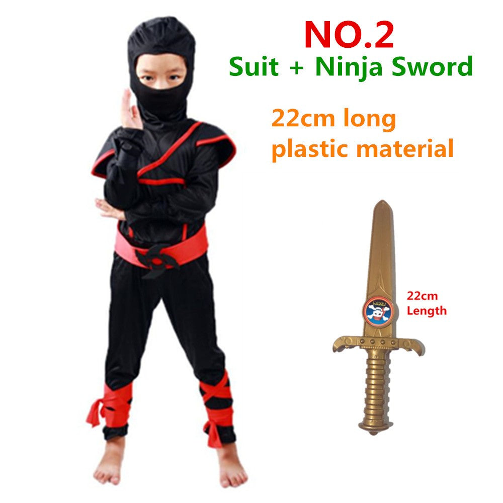 Kids Costume Ninja Cosplay Boys Birthday Party Fancy Dress Children Carnival Suit Clothing