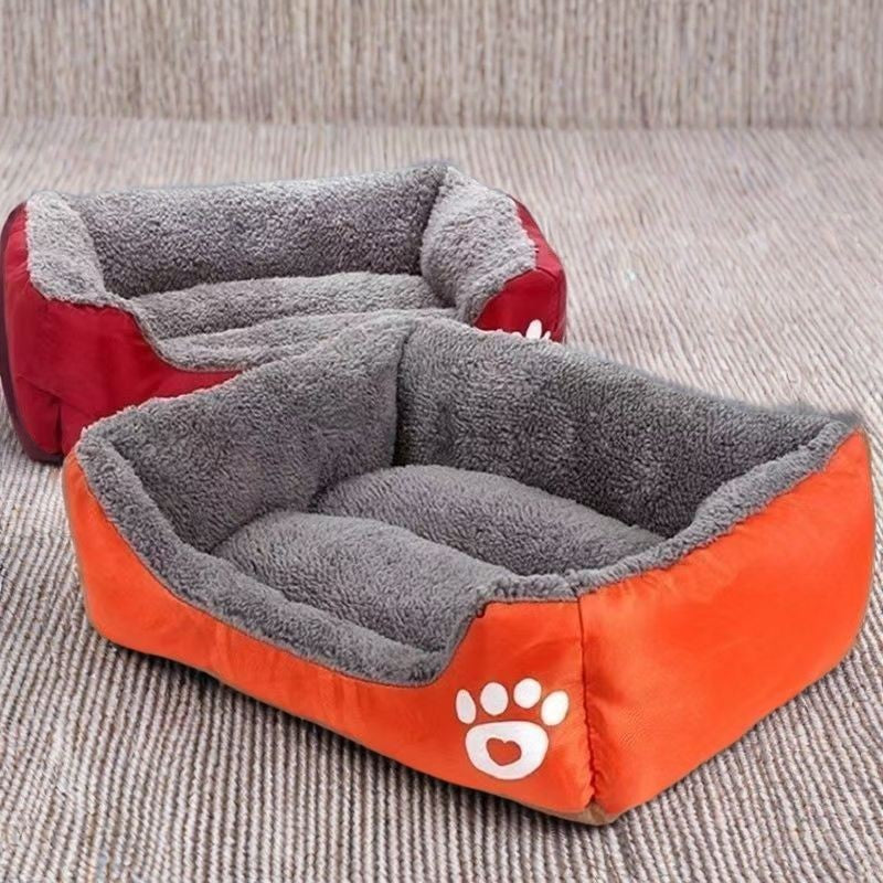 Cama de cachorro de casa de estimação grande, tapete de gato, pelúcia longa, sono profundo, macia e quente, almofada para cães pequenos, camas calmas para filhotes de Chihuahua