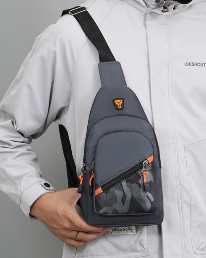 Rilibegan Nylon Men's Chest Bag 2023 New Portable Casual Shoulder Bag Trendy and Unique Design Crossbody Bag