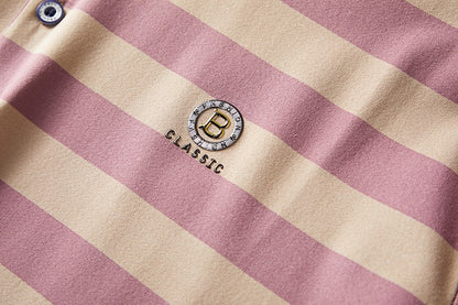 High End Design Men's Polo Shirt Striped Letter Print Short Sleeve Lapel T-Shirt Summer New Business Versatile Casual Men's Wear