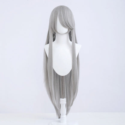 Halloween Cosplay Anime Party Fancy Wig Costume Wig 100cm Long Straight Heat Resistant Synthetic Hair Anime Colored Hair