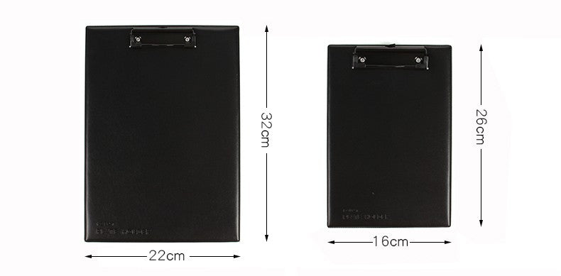 KOBEST A4 Leather Cover Writing Pad Board with Clip Business Office Supplies A5 Signature Folder for Students