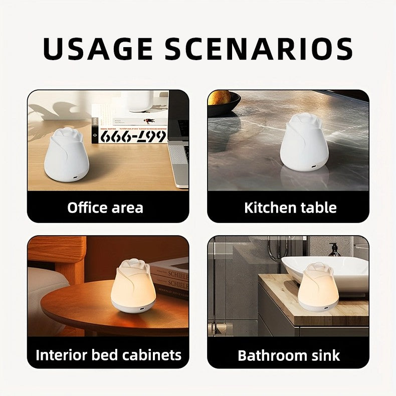 Night Lights for Bedroom Sleeping Lamp Rose Decor Light USB Charging Touch Led Lights For Christmas Gift House Decoration light