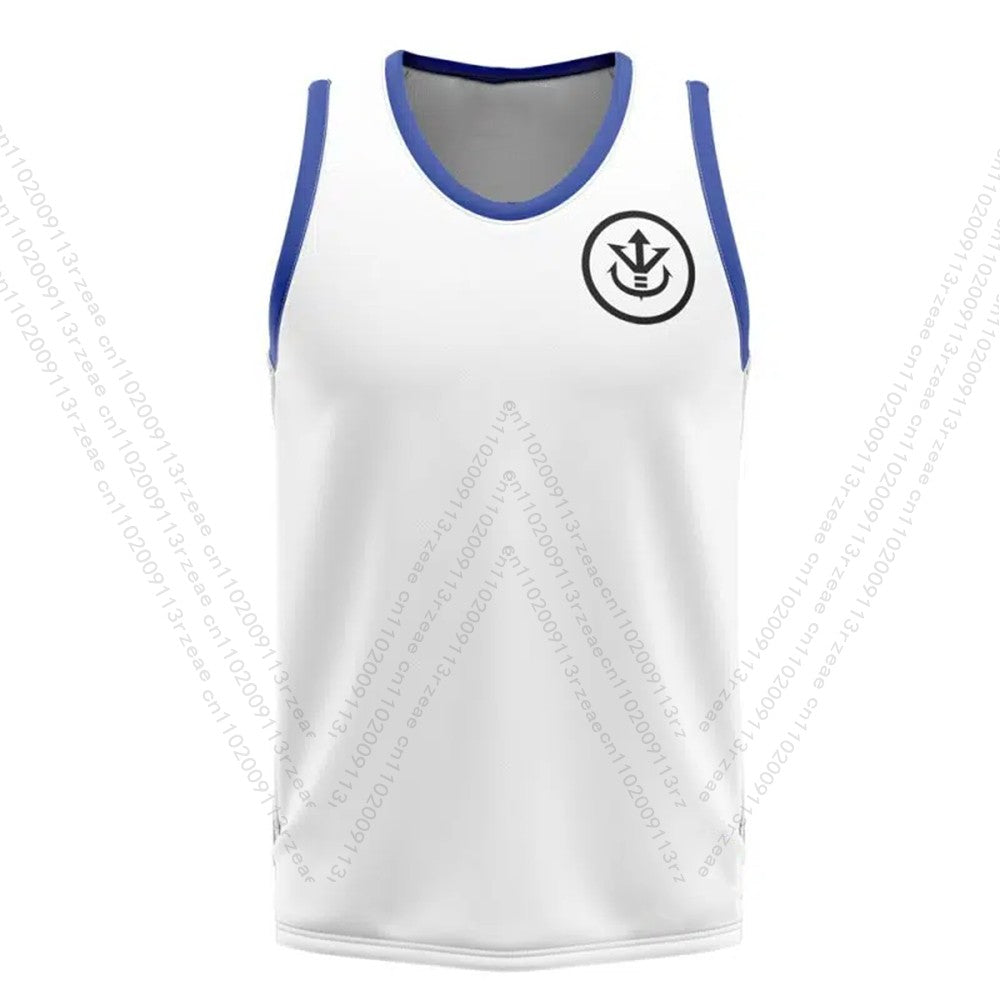 Goku Kame Kai Dragon Ball Anime Tank Top Men's Cosplay Print Gym T-shirt Exercise Casual Breathable Sports Kid Basketball Vest