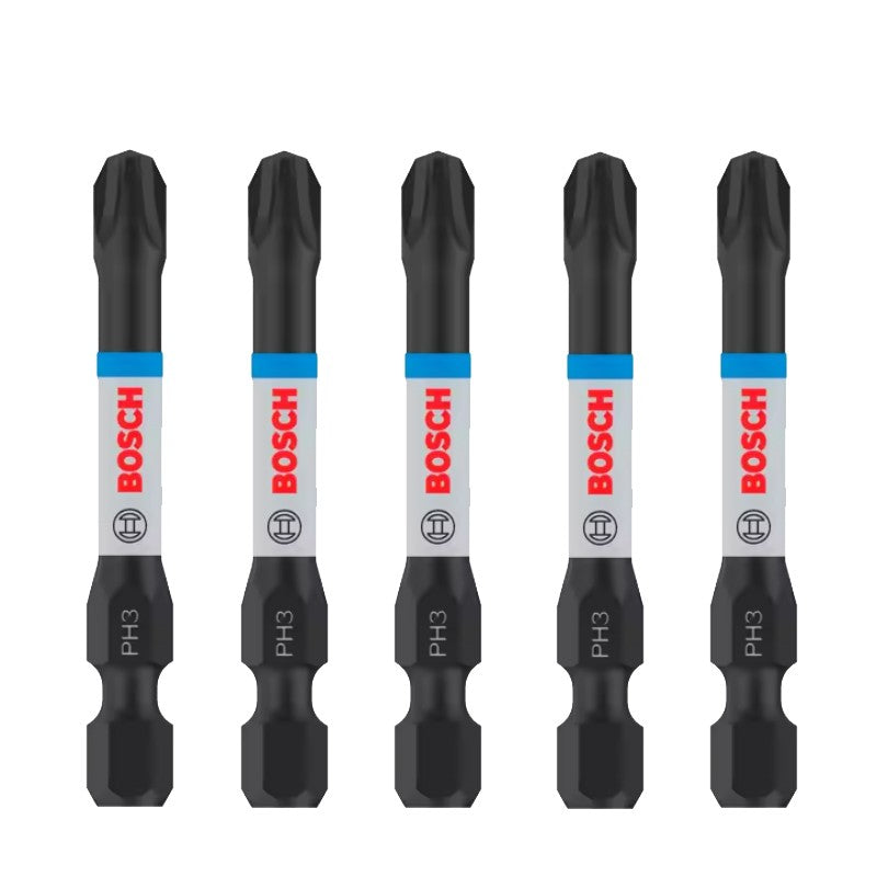 BOSCH Original PH/PZ 55MM Set Impact Type Bit S2 HSS Wear Resistance Carpentry Bit Screwdriver Power Tool Accessories
