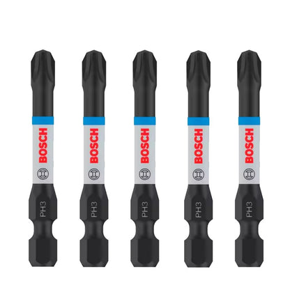 BOSCH Original PH/PZ 55MM Set Impact Type Bit S2 HSS Wear Resistance Carpentry Bit Screwdriver Power Tool Accessories