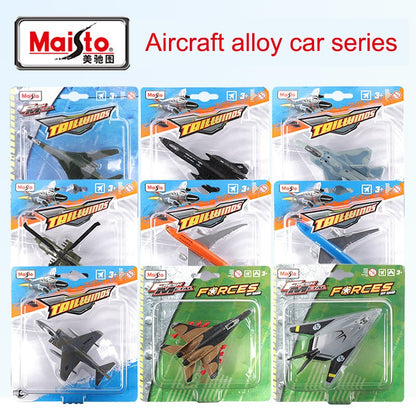 Maisto avião modelo original brinquedo de metal fundido presente coleção de brinquedos infantis de helicóptero caça de avião de transporte