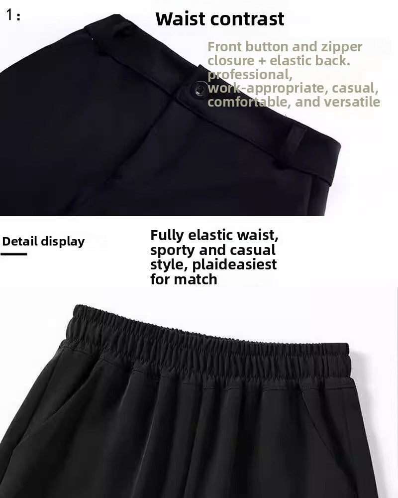 Bla Straight Leg Work Pants Women's Autumn Winter Spring Profional Suit Pants Slimming Formal Long Trousers for Office