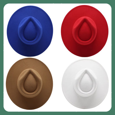 Chapéu Fedora Feminino Moderno Formal de Casamento Decoração Preto Verde Branco Panamá Boné Outono Inverno Luxo Masculino Cartola Fedoras Gorra
