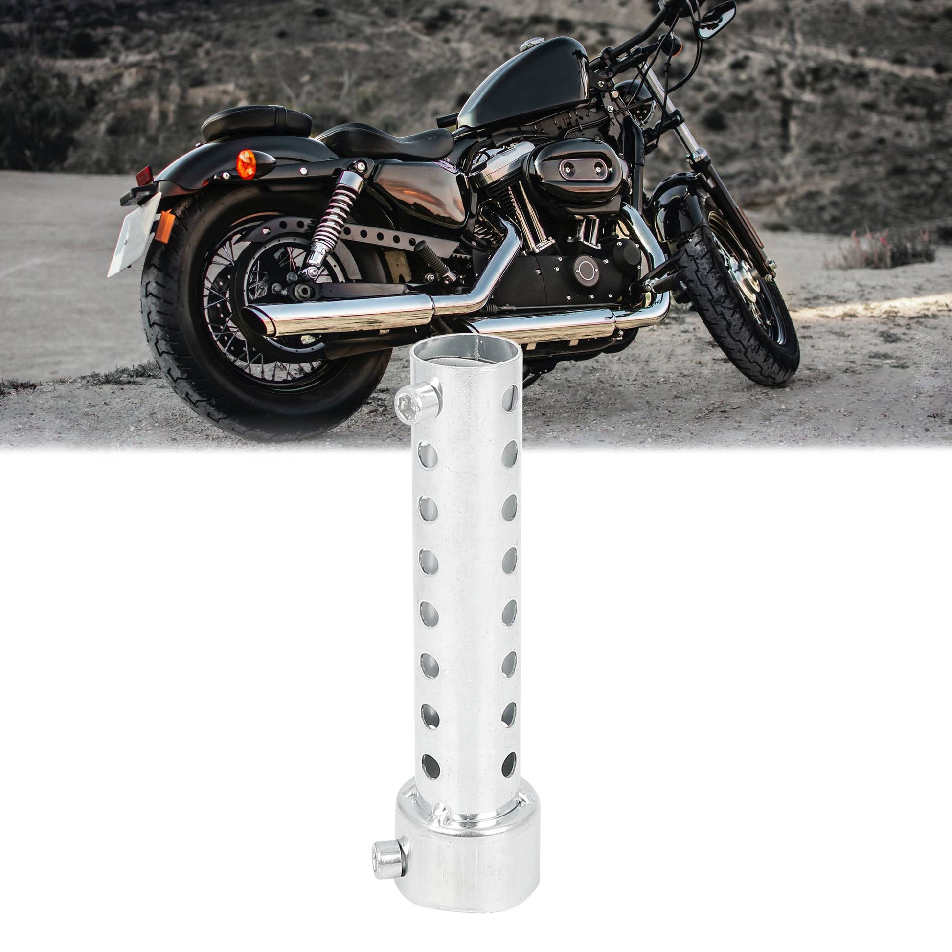 UXCELL Universal Motorcycle Exhaust DB Killer 35mm 42mm 45mm 48mm 60mm OD Muffler Baffle Insert Silver