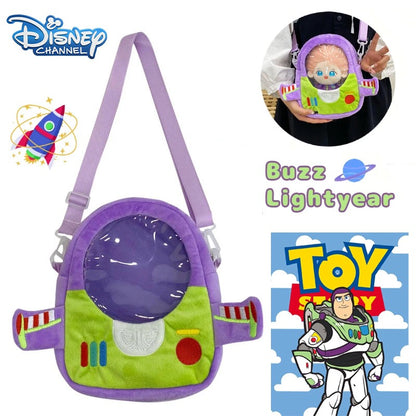 Disney Pixar Toy Story Buzz Lightyear Bolsa Feminina de Ombro Desenho Animado Bolsa Transversal Feminina Pequena Bolsa para Celular Presente de Natal