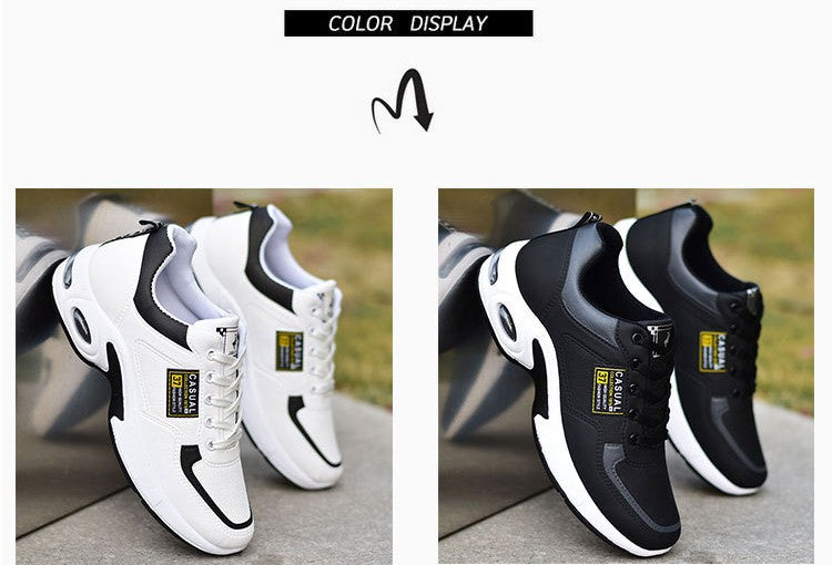 New Men Running Shoes Breathable Air Cushion Sneakers Men Outdoor Lace Up Walking Shoes Non-slip Men Sport Shoes Tenis Masculino