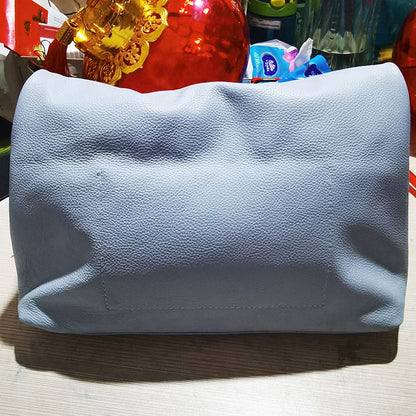 100% genuine leather Cowhide Handbag High Quality Leather Women's Foldable Designer Handbag Simple Magnet Handle Bags