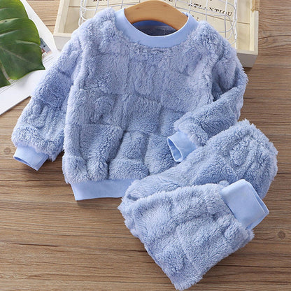 Children's Pajama Sets Tops + Pants 2Pcs Kids Pajamas Winter Girl Clothing Sets Comfortable Children Clothes Boys Sleepwear