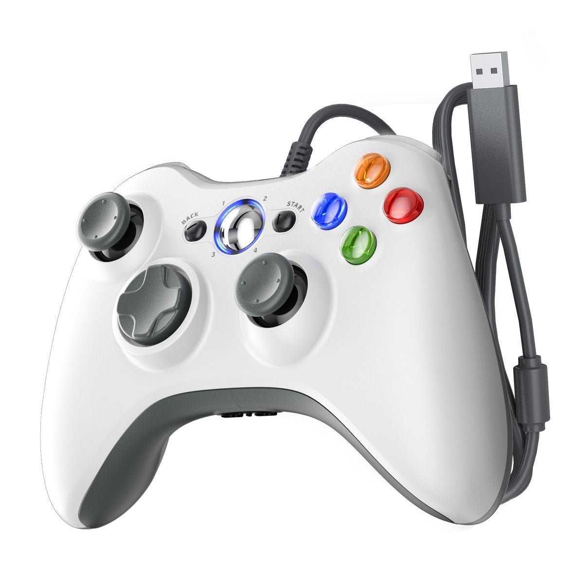 For Xbox 360 Slim/Lite/E/PC Controller,Wireless/Wired Game Remote Control 6-axis Gryo Dual Vibration Precision Joystick Gamepads