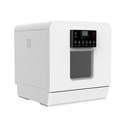 8 Sets Compact Built-in Stainless Steel Electric Dishwasher Customized Integrated  Dishwashing Machine Black Household Hotel