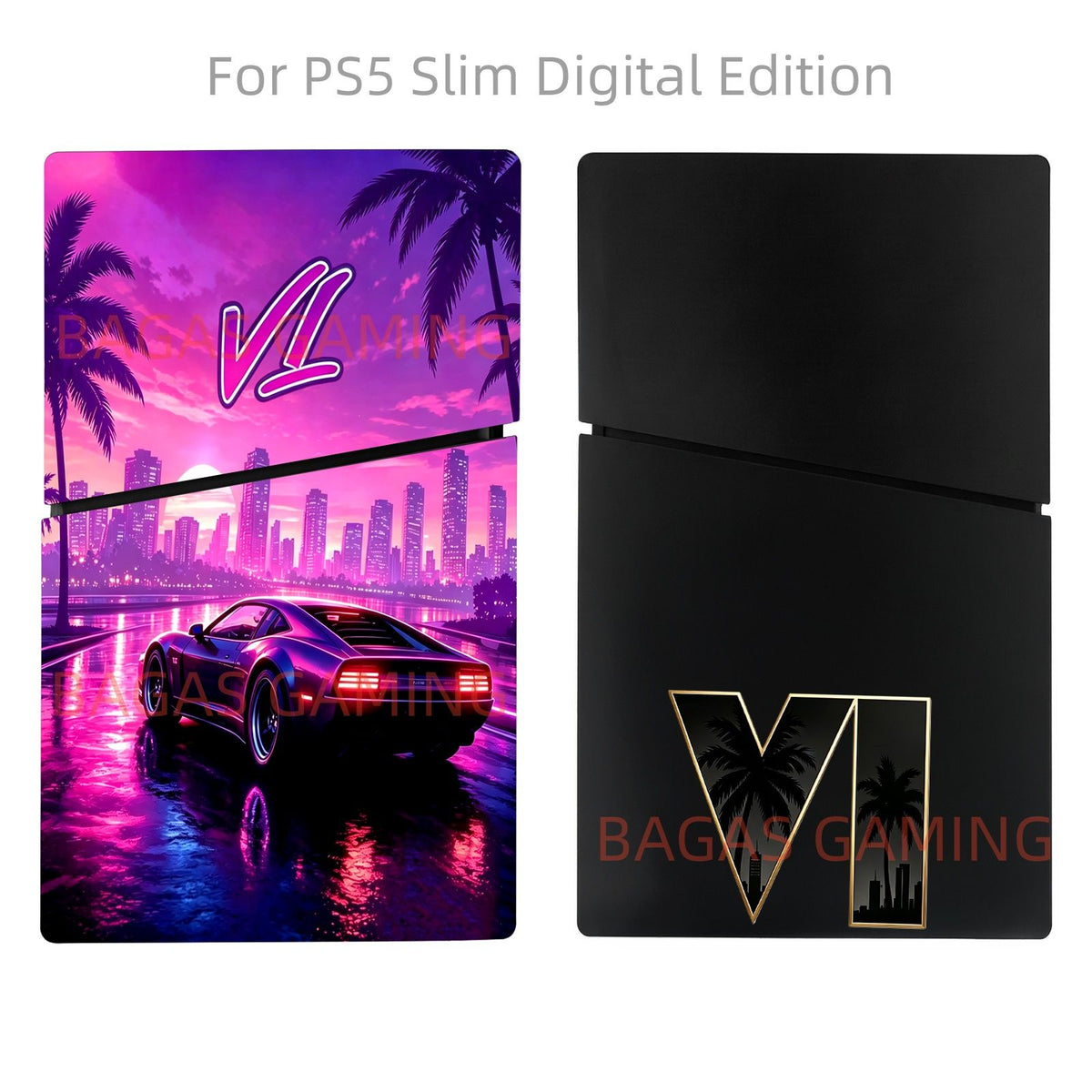 Digital Edition GA Face Plates  for PS5 Fat Console Accessories Shell Panel for PlayStation5 Pro Protective V Cover for PS5 Slim