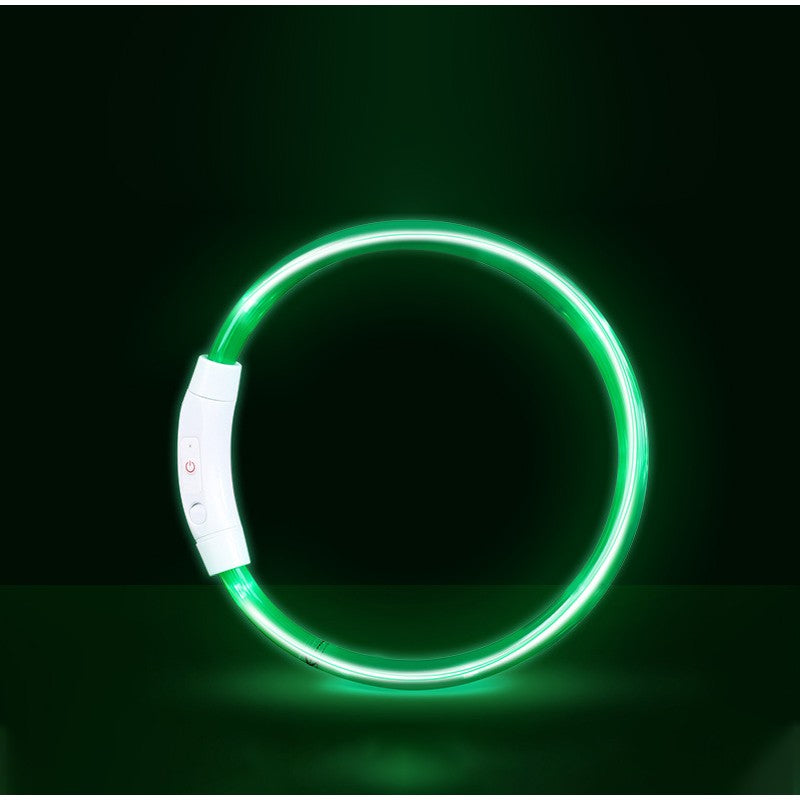 Coleira Luminosa LED para Cães e Gatos, Recarregável USB, Noturna, Anti-perda, Para Cães e Gatos de Pequeno, Médio e Grande Porte, Acessórios de Segurança para Animais de Estimação