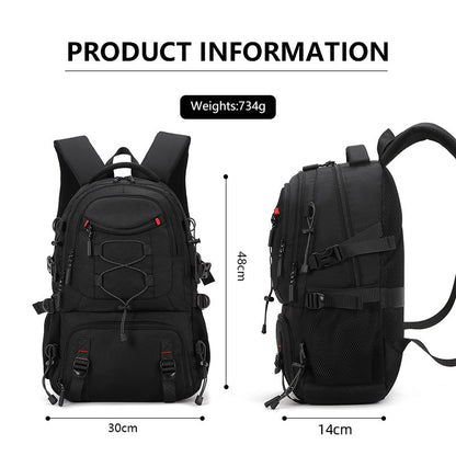Mochila de Escalada USB com Compartimento para Sapatos, para Viagem, Laptop, Leve, para Acampamento, Caminhada, Esporte, Coleção, Escola
