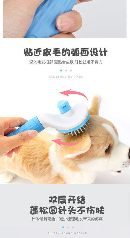 Self-cleaning Pet Hair Remove Comb Cat Slicker Brush Pet Hair Removal Comb For Cats Grooming Brushes Dog Combs Cat Accessories