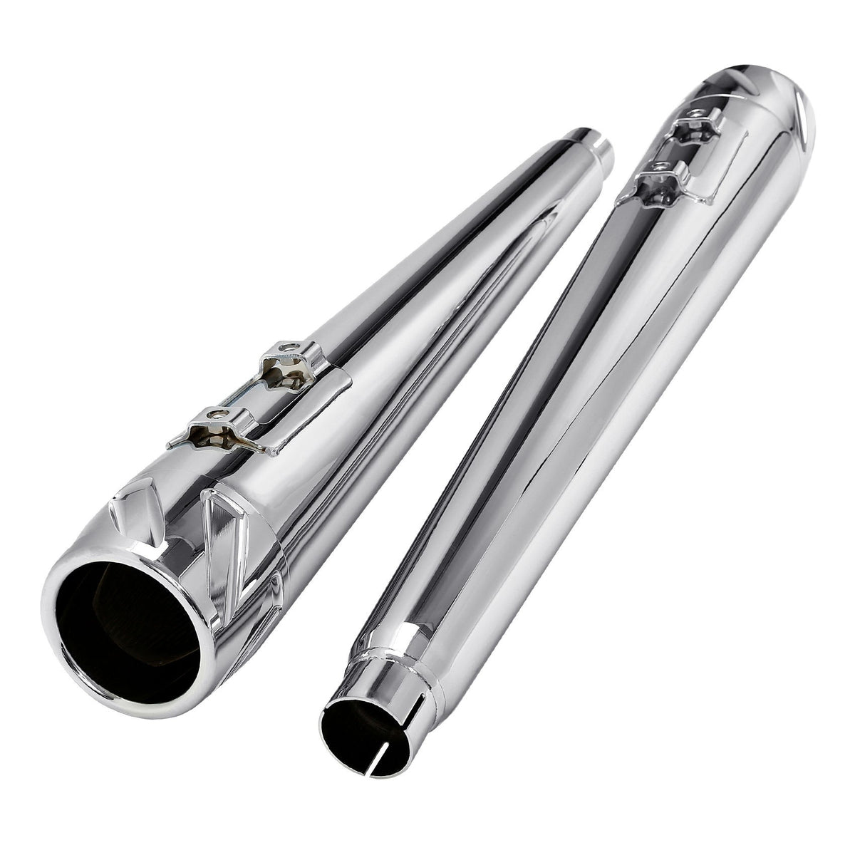 Motorcycle 4" Slip-on Mufflers Exhaust Pipes For Harley Touring Electra Street Glide 1995-2016