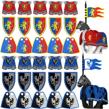 Blocos de Montar Zoológico Medieval Acessórios de Personagens Montarias Animais Cervos Elefantes Camelos Lobos Cavalos de Guerra Tijolos Brinquedos Presentes K080